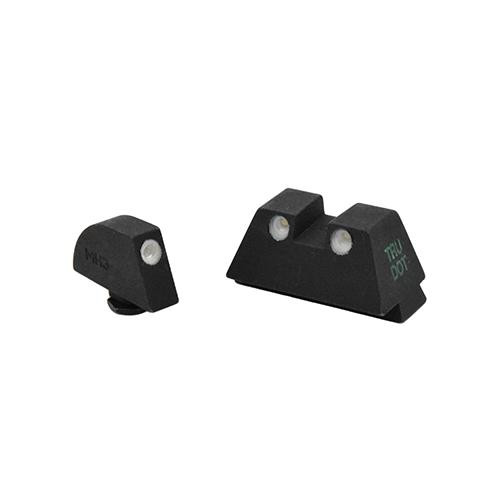 Mako Group Glock Tru-Dot Sights Glock 9mm, .357 Sig, .40 S&W, and .45 GAP, Green/Orange