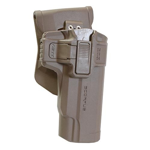 Mako Group 1911 Models Level 2 Holster Retention, Paddle/Belt, Ambidextrous, Flat Dark Earth