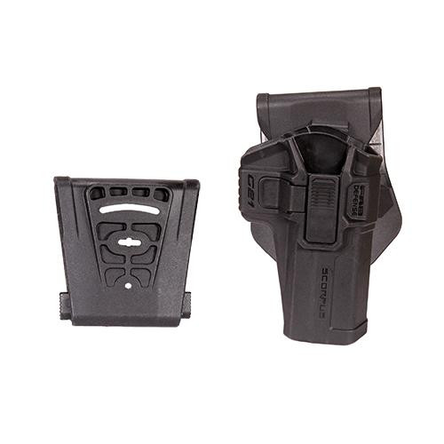 Mako Group Glock 45 Level 2 Holster Retention, Paddle/Belt, Ambidextrous, Black