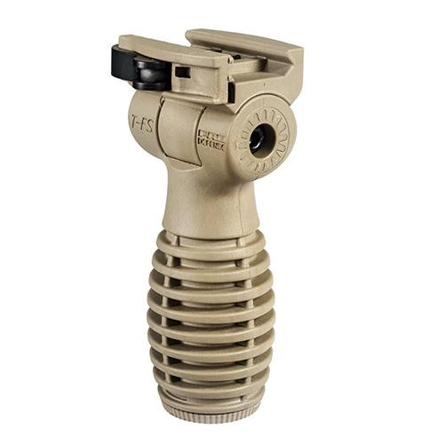 Mako Group Horizonal "Side-To-Side" Folding Grip with Battery Compartment, Flat Dark Earth