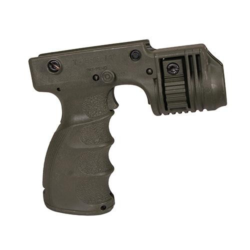 Mako Group Tactical Foregrip with 1" Weaver Weapon Light Adapter Integrated On/Off Trigger, Olive Drab Green