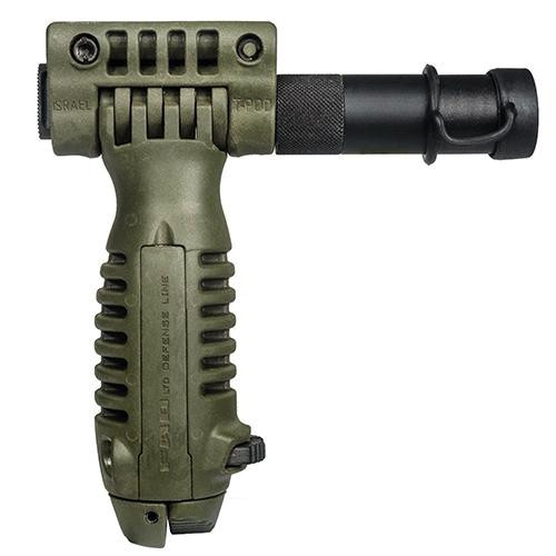 Mako Group Tactical Foregrip with Integrated Adjustable Bipod and Incorporated Flashlight Olive Drab Green
