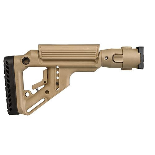 Mako Group Tactical Folding Buttstock with Cheek Riser Krinkov AK, Flat Dark Earth