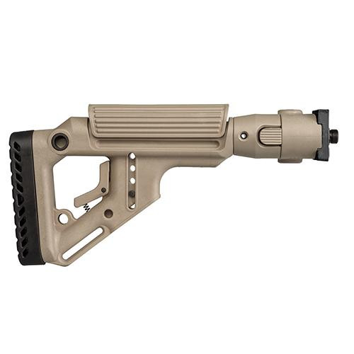 Mako Group Tactical Folding Buttstock with Cheek Riser, VZ.58, Polymer Lock, Flat Dark Earth