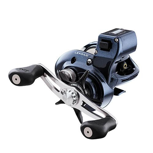 Daiwa Lexa Line Counter Casting Reel 400, 6.3:1 Gear Ratio, 33.40" Retrieve Rate, 25 lb Max Drag, Right Hand