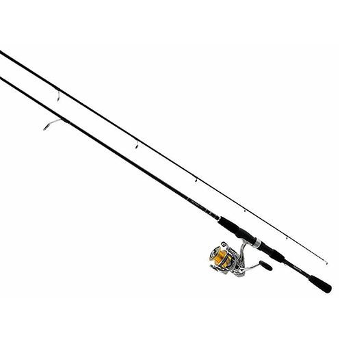 Daiwa Revros Freshwater Spinning Combo 30 Reel Size, 5 Bearings, 9 Length, 2 Piece, Ambidextrous