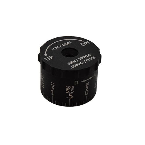 Sightron Tactical Turrets 0.1 MRAD Click Value, 14.5 MRAD White Engraving for SIIISS632x50LRMD/CM