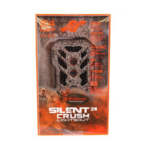 Wildgame Innovations Silent Crush Cam 24 MP, Black LED, Tru Bark