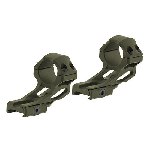 Leapers Inc. UTG Accu-Sync Offset Picatinny Rings 1" High Profile, 37mm, Olive Drab Green