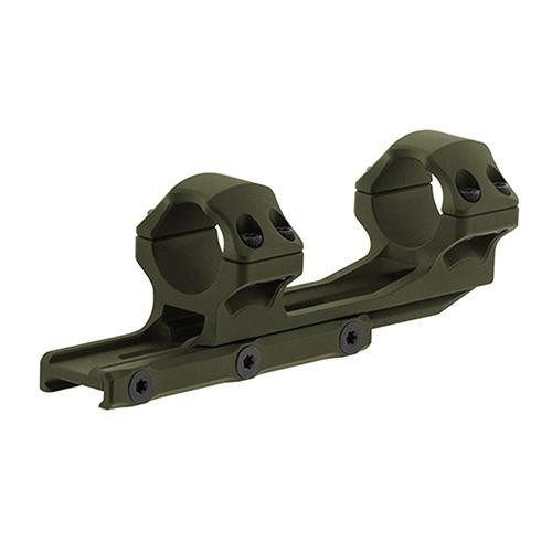 Leapers Inc. UTG Accu-Sync Offset Picatinny Rings 1" Medium Profile, 50mm, Olive Drab Green