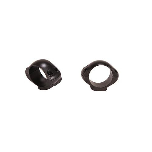 Weaver Dovetail, Turn-In Rings 1" Diameter, Low Extended Height, Matte Black
