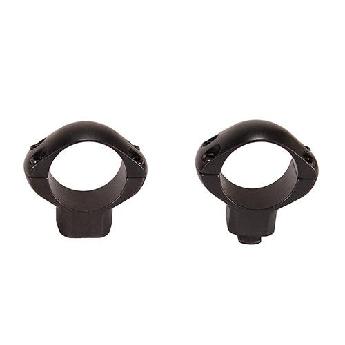 Weaver Dovetail, Turn-In Rings 1" Diameter, High Height, Matte Black