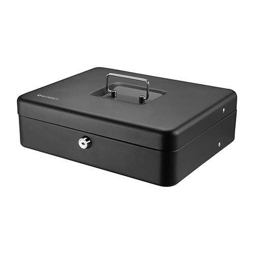 Barska Optics Cash Box with Key Lock 12" Standard Register Style, Black
