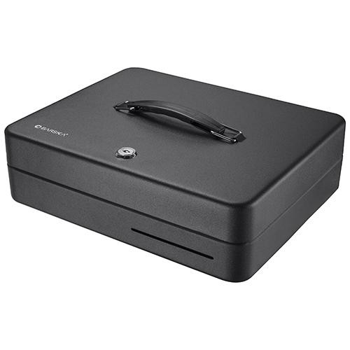 Barska Optics Cash Box with Key Lock 12" Standard Fold Out, Black