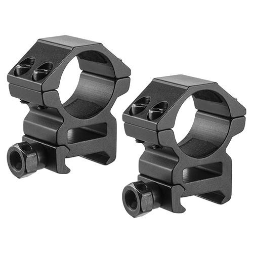 Barska Optics Weaver Style HQ Rings 1" Medium Height, Matte Black
