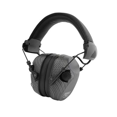 Birchwood Casey eKrest Electronic Muffs 26 NRR, Carbon Fiber Black