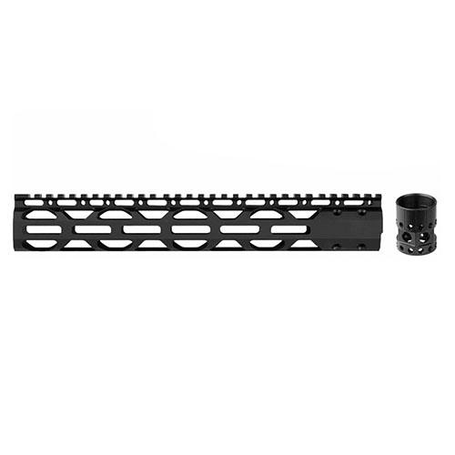 Advanced Technology Intl Slim AR-15 Free-Float Forend Package 12", Black