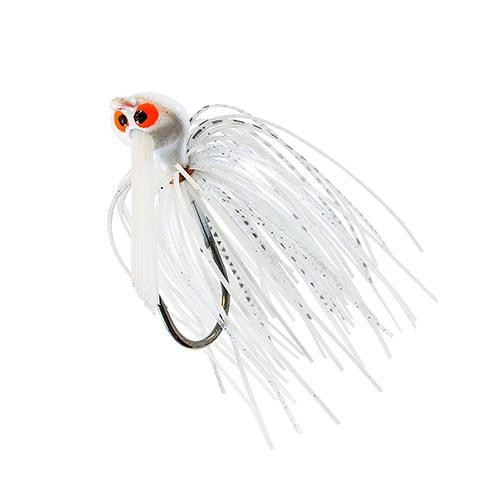 Z-man Crosseyez Flipping Jig Size 4/0 Hook, 1/2 oz, White Lightning, Package of 1