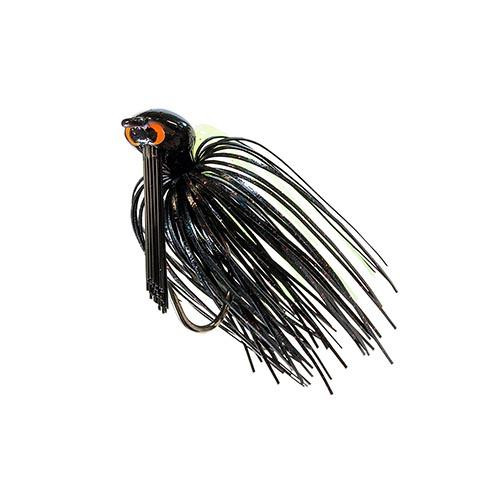 Z-man Crosseyez Flipping Jig Size 4/0 Hook, 3/8 oz, Hot Black, Package of 1