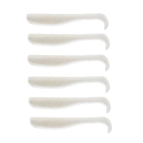 Z-man ElaZtech Swimbait Lures 3" Length, Pearl, Package of 6