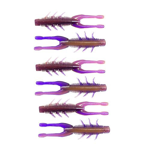 Z-man TRD Hogz Lures 3" Length, Peanut Butter & Jelly, Package of 6