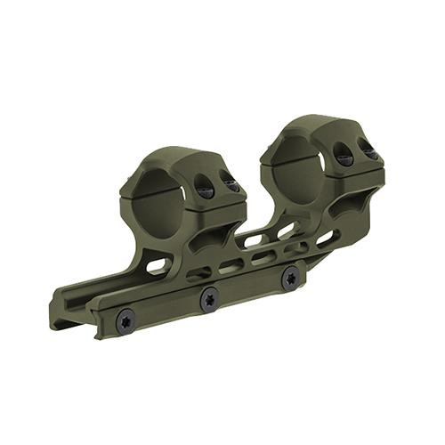 Leapers Inc. UTG Accu-Sync Offset Picatinny Rings 1" High Profile, 34mm, Olive Drab Green