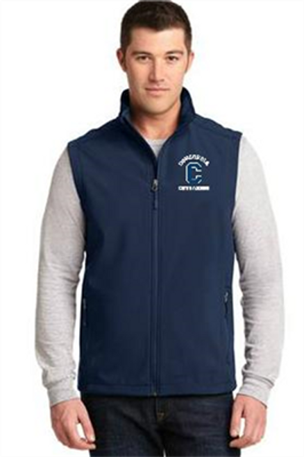 Men's Navy Soft Shell Vest