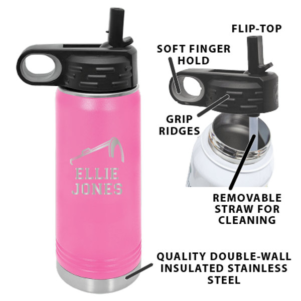 Pink 20oz Water Bottle