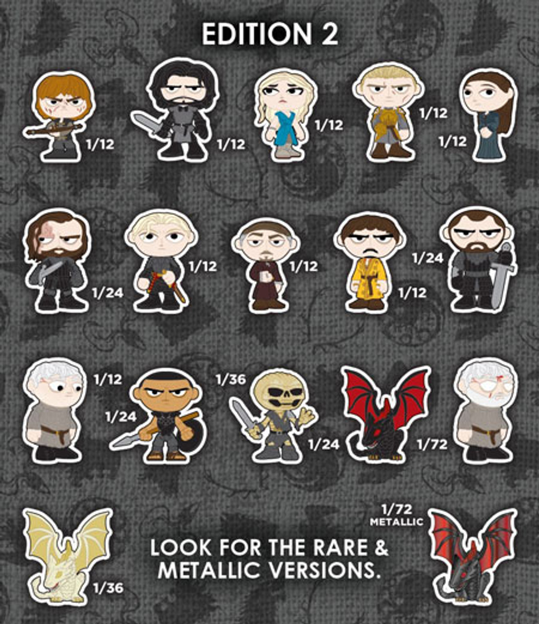 Funko Mystery Mini GAME OF THRONES Vinyl Figure 12 PC Blind