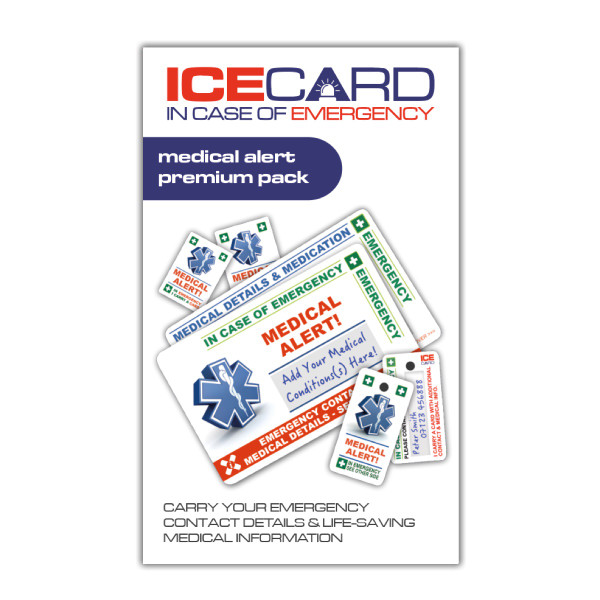 MEDICAL ALERT ICEcard PREMIUM Pack