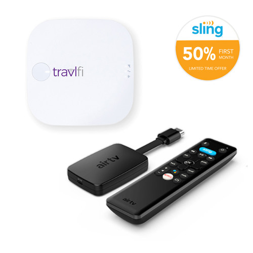 TravlFi Smart TV Bundle - Journey1 Hotspot and AirTV Mini