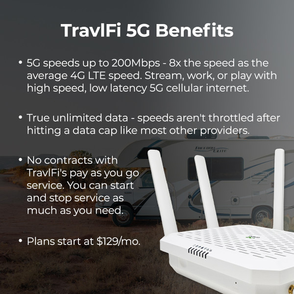 TravlFi JourneyXTR Pro 5G WiFi Router
