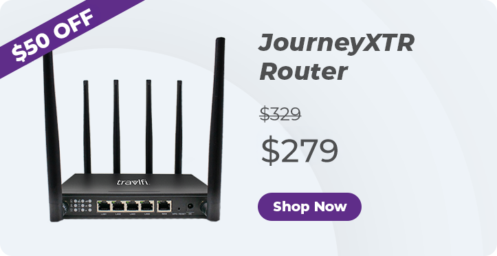 Travlfi JourneyXTR Router