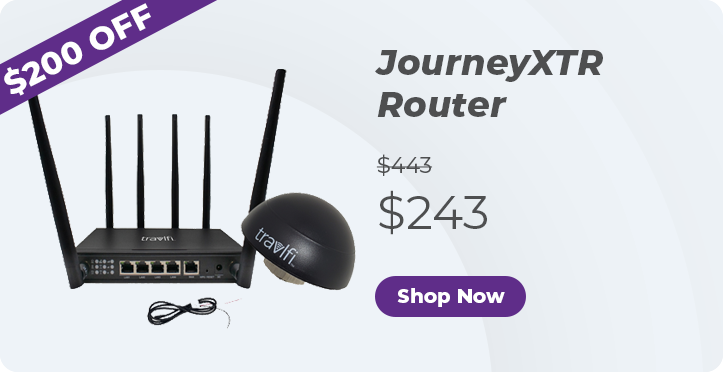 Travlfi JourneyXTR Router