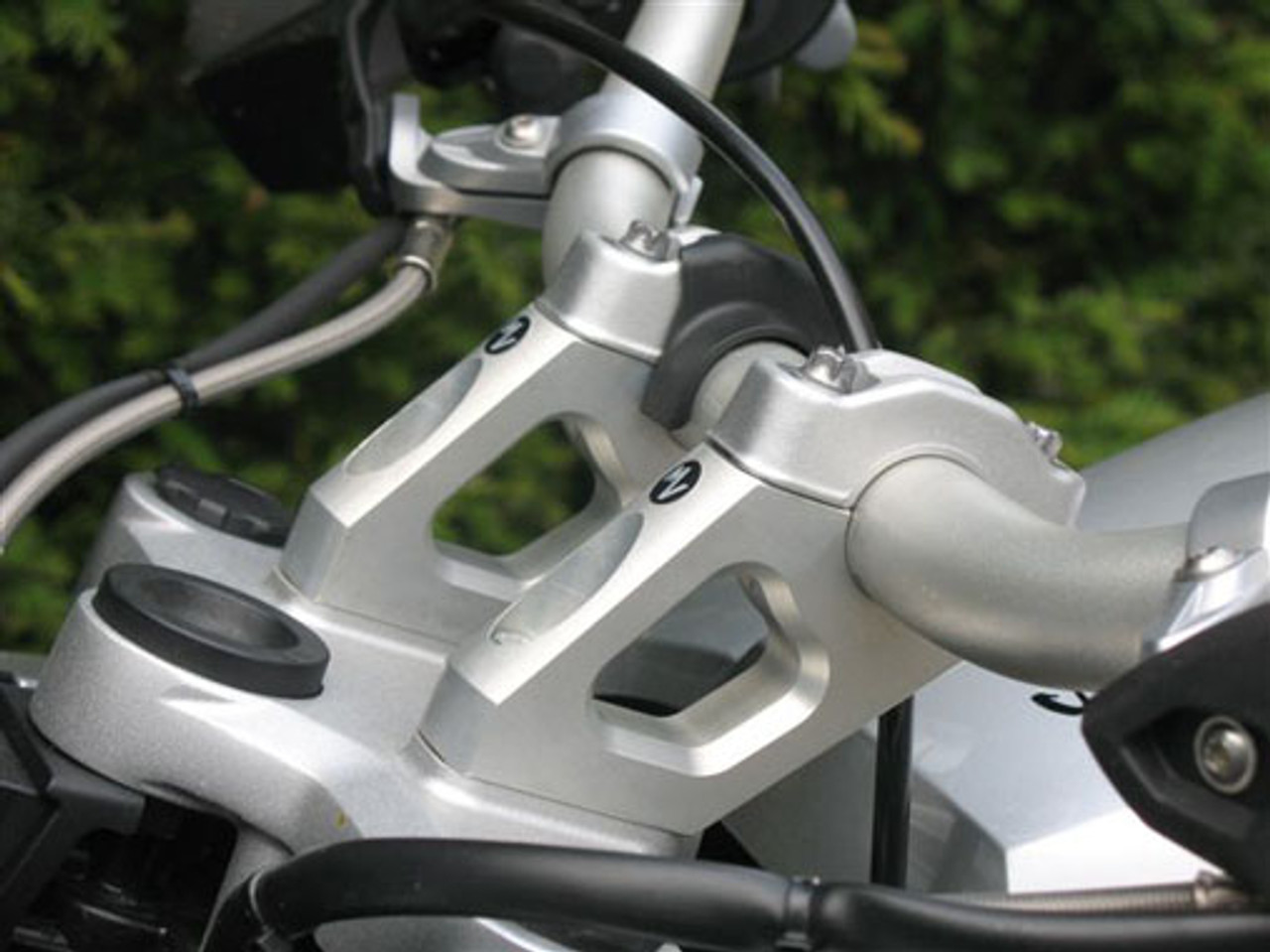 Handlebar Riser/Backs for BMW R1200GS (08-12) also fits ADV & HP2