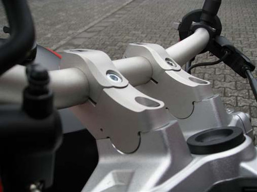 Powerband 45880 Handlebar Risers - 6061-T6 Aluminum, Fits Snowmobile & ATV, Adjusts Bar Height - View #3