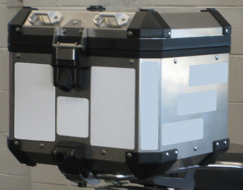 Top Case SILVER Reflective Tape kit for BMW R1200GSLC Adventure 2014+  