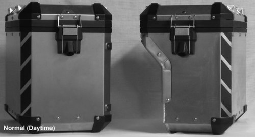 Sidebag "Corners" Black Reflective Tape kit for BMW R1200GS Adventure  