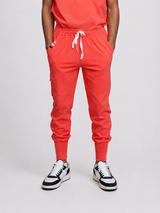 Coral Scrub Pants