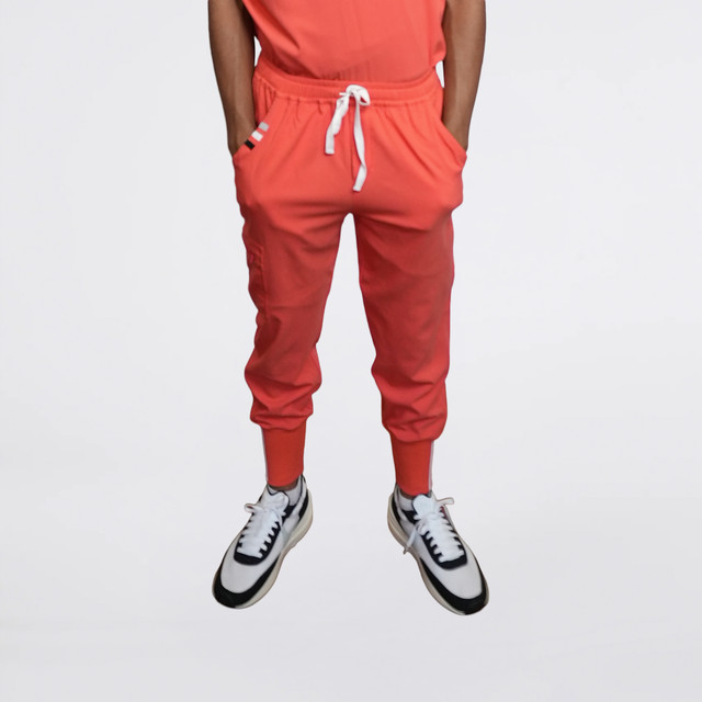 Coral Scrub Pants