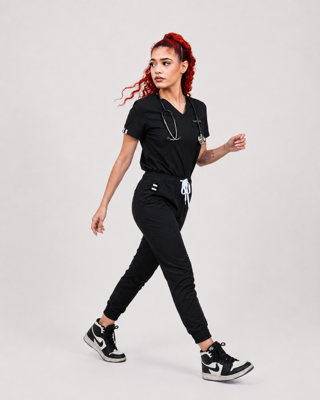 Sable V-Neck Scrub Tops