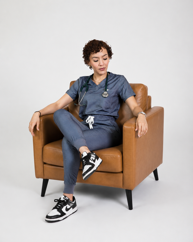 Cerulean Scrub Pants