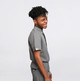 Ashen Oxford Collar Scrub Tops