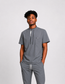 Ashen Oxford Collar Scrub Tops