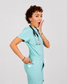 Teal V-Neck Scrub Tops