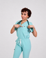 Teal V-Neck Scrub Tops