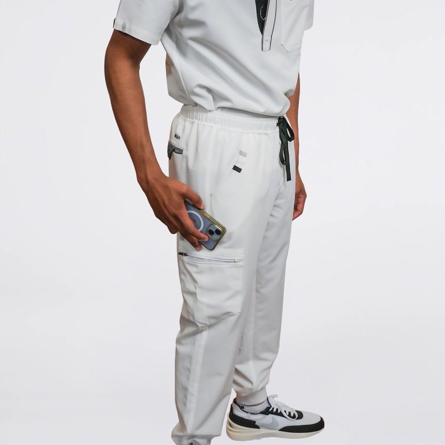 Ivory Scrub Pants