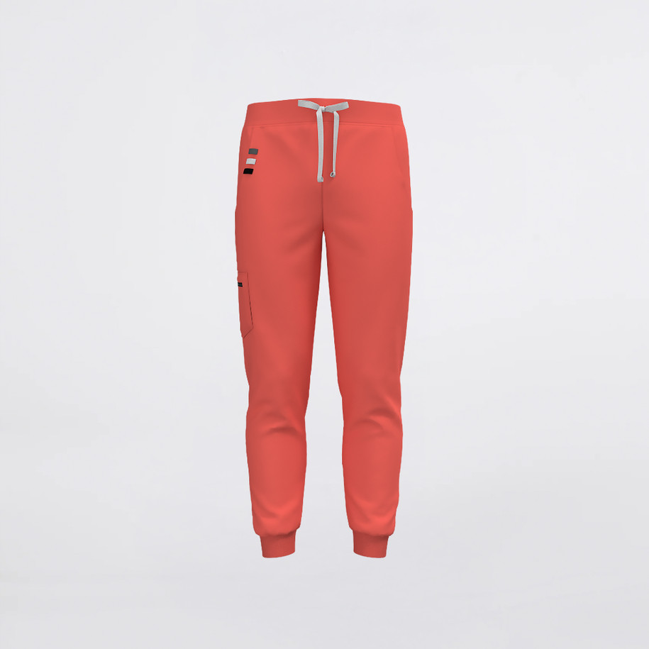 Coral Scrub Pants