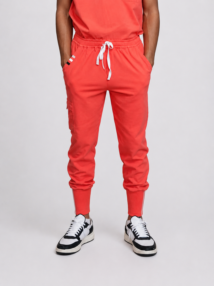 Coral Scrub Pants