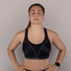 Ultimate Run Bra Black / Silver